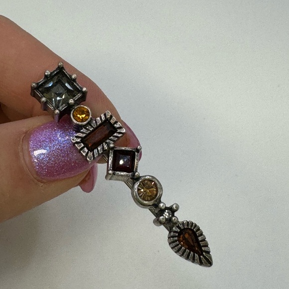 Patricia Locke Jewelry - Patricia Locke  stunning crystal pin brooch